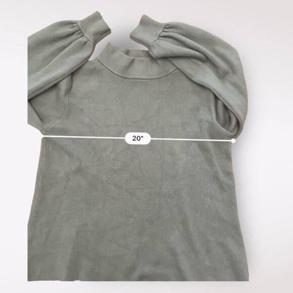 Fate Mock Neck Sweater Womens Small Ash Green‎ Fall Comfy Casual - Picture 3 of 8